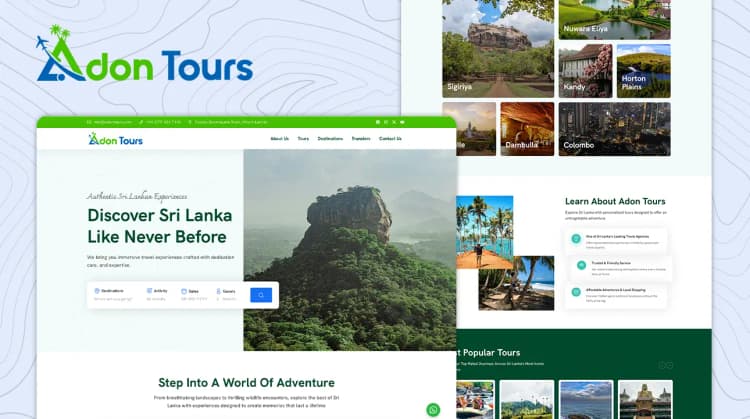 Increasing Adon Tour's Bookings with a Stunning Website Redesign